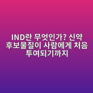 IND란 무엇인가? 신약 후보물질이 사람에게 처음 투여되기까지 3 indeb9e80 ebacb4ec9787ec9db8eab080 ec8ba0ec95bd ed9b84ebb3b4ebacbceca788ec9db4 ec82aceb9e8cec9790eab28c ecb298ec9d8c ed88acec97aceb9098 1790213672